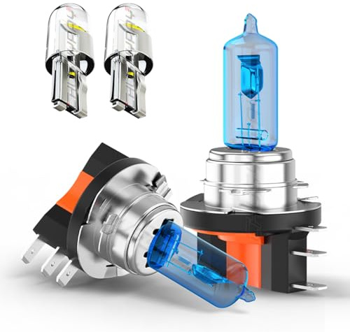 CHUSYYRAY H15 Halogen Headlight Bulb,High Beam Headlight Daytime Running Light Halogen Replacement Bulb, 6000K White Light,2PCS