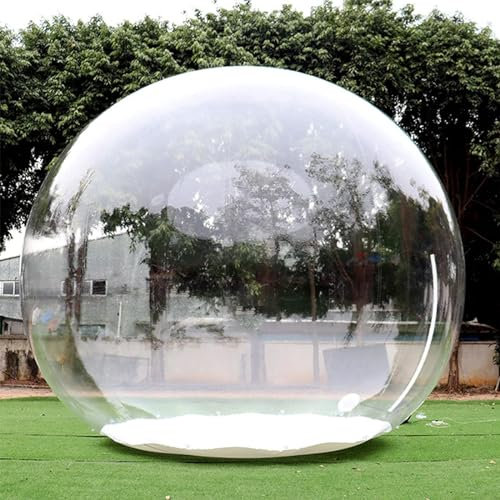 Tenda gonfiabile a bolle a 360°, trasparente, per osservare le stelle, campeggio e cortile, gazebo portatile per famiglie con tunnel