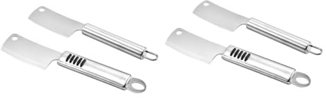 Ciieeo 2 Set Mini Acciaio Inossidabile Spatola Formaggio Multifunzionale Antiscivolo Coltello Da Taglio Compatto E Ristoranti 2 Pezzi*2