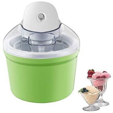 LTLCLZ Ice Cream Maker,Automatic Mini Fruit Soft Serve Ice Cream Machine,1200Ml Large Capacity DIY Children Ice Cream Machine,Simple One Push Operation, for Home And Kitchen,Green