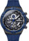 Brera Milano Herren-Armbanduhr Evo 45 mm, Chronograph, Quarzuhrwerk, Gehäuse aus Stahl, schwarz, Zifferblatt schwarz, Blaue Akzente,Armband aus Naturkautschuk,Faltschließe schwarz, Ref. Bmssqc4503f