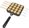 Takoyaki-Gusseisen, Ableskeever-Pfanne aus Gusseisen, Takoyaki-Grillplatte für gefüllte Pfannkuchen zur Herstellung von Munk, Takoyaki-Grillpfannenplatte für authentische dänische gefüllte Pfannkuchen