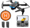 GR8proof E99 K3 Drone Camera with Landing Mat & 2 Batteries,Drone with Camera for Adults 4K, RC Drone with Long Battery Life,Beginner Drones with Camera for Kids, Foldable Mini Drone HD Video,Black