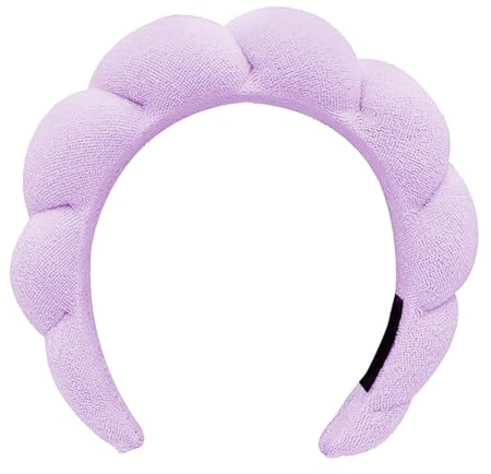 DRESHOW Fascia Termale per Donne Fascia di Spugna per il Lavaggio del Viso Nuvole Morbido Panno Terry Fasce per la Cura del Trucco