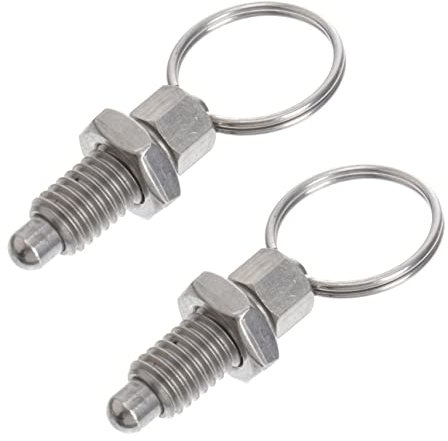 IWOWHERO 2 pièces à fermeture rapide ressort indexant anneau de levage ressort stylo rétrécissant perforé broche anneau piston fermeture à ressort poussoir à ressort non verrouillage outil mécanicien