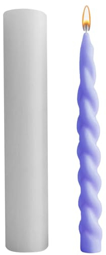 Molde largo para velas, molde para hacer velas, moldes de diseño trenzado para manualidades de velas, molde de silicona para velas largas, silicona, diseño trenzado, adornos de velas hechos a mano