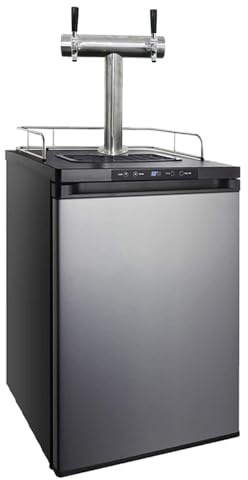 TWELVETAP Beer Kegerator, Two Tap Draft Beer Dispenser,All Stainless Steel 4 keg beer dispenser, 32°F- 50°F Temperature Control Coller, 170L