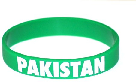 Pakistan Green World Cup Sports Event Football Country National Flag Silicone Wristbands