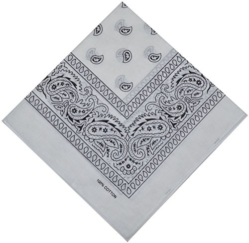 Bandana, halsduk, biker, 1-pack, 3-pack, 6-pack, 12-pack, Nikki-halsduk, Paisley-huvudduk, 100 % bomull, 24 färger