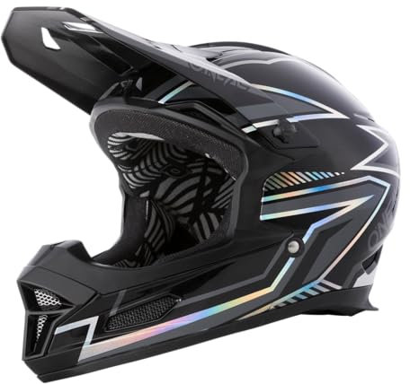 O'NEAL | Mountainbike-Helm | MTB Downhill | Robustes ABS, Ventilationsöffnungen für Luftstrom & Kühlung, ABS Außenschale | Fury Helmet Rapid | Erwachsene | Schwarz | Größe L