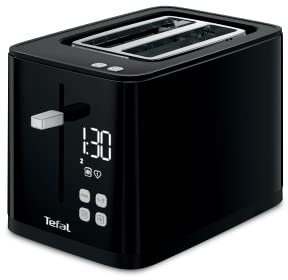 Tefal Smart 'N' Light 2 Slice Digital Toaster TT640840, Black