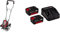 Einhell Motobineuse sans fil GE-CR 30 Li Solo - Système Power X-Change (2x18 V, Moteur Brushless, Largeur de travail 30 cm, Profondeur de travail 20 cm) avec Chargeur et 2 Batteries 3,0Ah