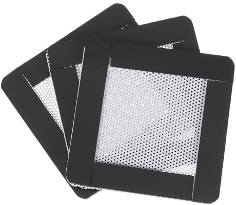 sourcing karta uppsättning av 3 PC-dammfilter, 60 x 60 mm magnetisk ram PVC dator chassi fläkt dammskydd för datorchassi högtalare, vit