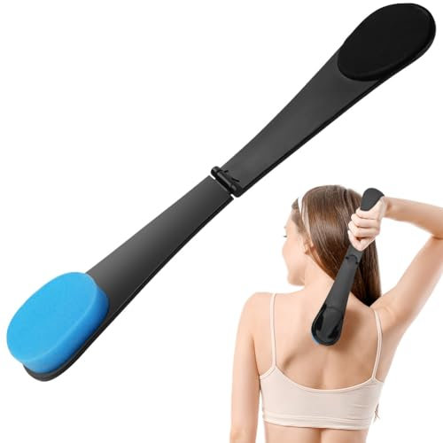 LOPHE Rücken-Applikator, Selbstbräuner Sunscreen Applicator, Rückenpflege Self Tanning, Bräunungs Self Tanner Brush für Zuhause, Blau