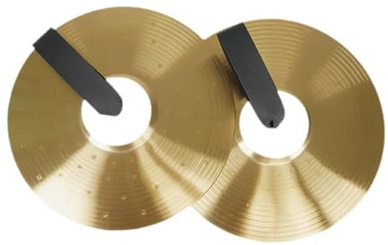 LOVIVER Par de platillos Crash, platillos pesados, percusión de platillos Hi Hat para reproducción de aleación para fiestas, escenarios, espectáculos, banda, 250 mm