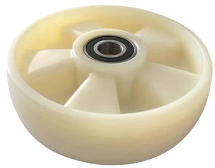 Milageto Ruedas de Repuesto para transpaleta Manual, Ruedas con núcleo de Hierro, Ruedas Profesionales fáciles de reemplazar para elevadora, Ruedas, Blanco