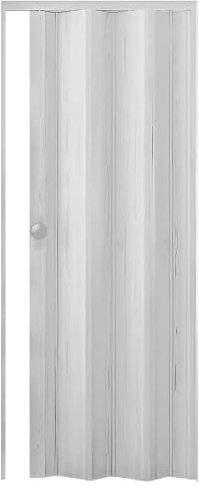 ESTO Porta a Soffietto con Serratura Chiave da Interno 84 x 215 cm Misura, Economy e Premium quality, Porta Scorrevole 6 Colori diversi Bianco, Noce, Ciliegio, Legno Scuro (Bianco Liscio)