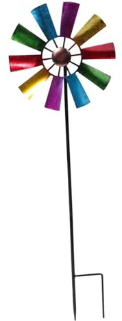 MOTHNUR Molino De Viento Decorativo De Metal Giratorio para Jardín Diseño Artístico Resistente La Intemperie Atractivo para Patios y Terrazas Al Aire