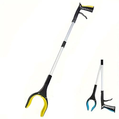 32/81 cm Litter Picker Foldable Magnetic Pick Up Tool Helping Hand Leaf Grabber Garden Stick Rubbish Picking Heavy Duty Long Handle Disabled Mobility Rotating Reaching Aids Assorted Colour (1pc)