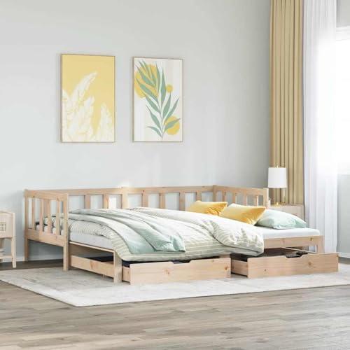Homgoday Sofá Cama Nido con cajones sin colchón 80x200 cm Sofá Cama, Sillón Relax Sofá,Silla de Dormir Convertible para Dormitorio Sala de Estar Apartamento Sofá