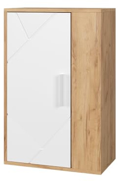 Vicco Armadio a muro Berno, Quercia dorata/bianco, 50.1 x 78.4 cm con 2 scomparti