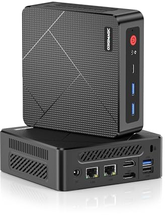 origimagic N2 Pro Mini PC, avec Ryzen 7 6800H (8 cœurs/16 Threads, jusqu'à 4,7 GHz), 32 Go de RAM, SSD de 1 to, Double HDMI 2.0/USB 4.0/WiFi 6.0/BT 5.2/LAN 2.5G, Mini PC de Bureau pour Entreprises