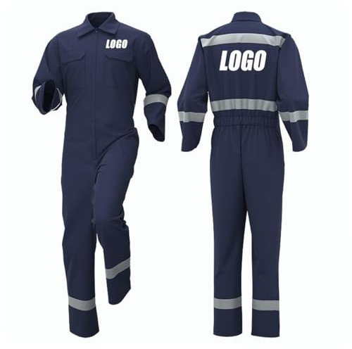 Honghuang Combinaisons De Travail Personnalisées avec Logo Uniformes D'atelier et D'usine pour Hommes Femmes, Vêtements De Mécanicien et De Réparateur avec Bande Réfléchissante Color3,XL