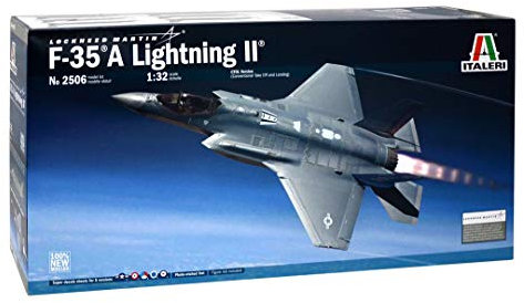 Italeri 2506-1:32 Lockheed F-35A Lighting II Luftfahrt, Grau