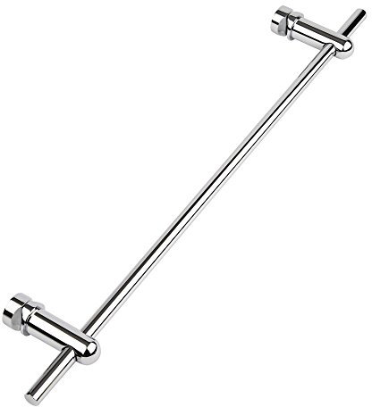 Milano Chrome Towel Rail for Aruba Vertical Radiator - 590mm