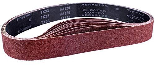 Sterbruam Slipband 50 x 686 mm, set med slipband (3 vardera med kornstorlekarna 80/120/150/240/400 korn) för bandslip, slipmaskin, slipning och rostborttagning (15 delar)
