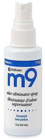 Hollister 7732 m9 Odor Eliminator Spray, Unscented, 2 oz Bottle, 1 Pack – Ostomy Spray, Ostomy Supplies, Odor Neutralizer