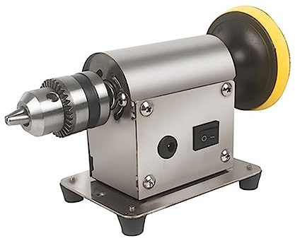 Lapidary Rock Grinder Polisher Multifunction Polishing Machine Jewelry Rock Mill Benchtop Polisher Universal Grinding Machine Bench Lathe Polish Buffer Machine ( Color : Silver , Size : 795 Motor with