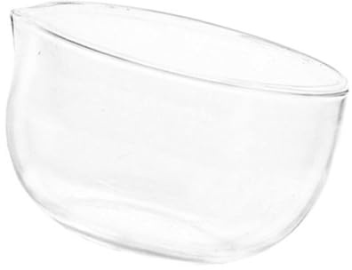 Hattba 350/600 ml di vetro ciotola di miscelazione trasparente cucina insalatiera servire stoviglie contenitore per alimenti frutta rotonda facile da usare frutta cottura yogurt verdura