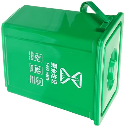 Holibanna Cubos Basura Cocina Con Tapa y Asa Práctica Contenedor Rectangular Compost Para Residuos Orgánicos Para Colgar Puerta De Armario Fregadero Almacenaje Doméstico y Oficina