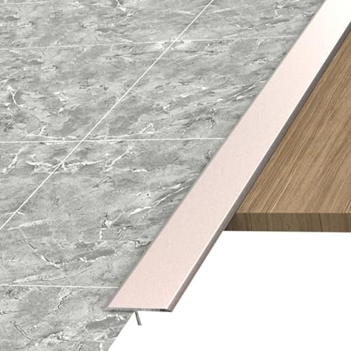 JTPMYFT Perfiles de transición de Suelo Gruesos, perfiles de Junta de Vinilo de aleación de Aluminio, adecuados for Juntas de Suelo de hasta 1 cm, no adecuados for Suelos con desniveles.(Purple Gold)