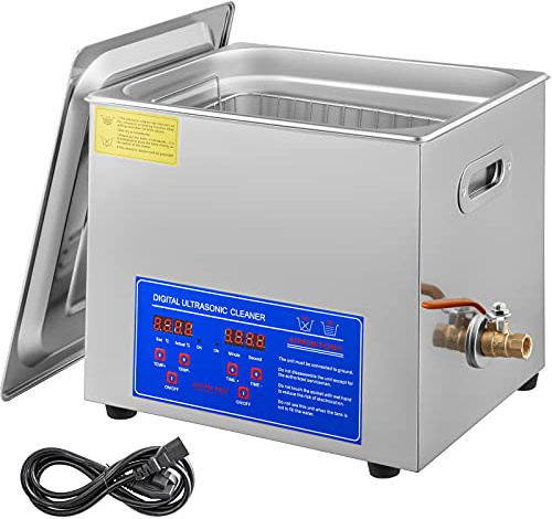 Chaneau Ultraschallreiniger für Schmuck, 1,3°l/2°l/3°l/6°l/10°l/15°l/22°l/30°l, Profigerät, Hochdruckreiniger, Digitalanzeige, 10L, 1