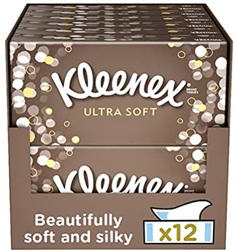KLEENEX Ultra Soft Taschentücher, 3-lagig, Weiß, Pocket Pack