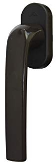Roto TS10695 Samba Poignée de porte ou fenêtre avec logo Marron 37 mm