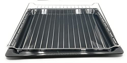 ELECTROTODO Rejilla Horno Extraíble + Bandeja Horno Extraíble Compatible con Teka - Medidas 462x368x24mm - 82405901