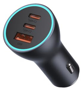 Baseus Car Charger Golden Contactor Pro C+C+U 65W Dark Gray (CGJP010013)