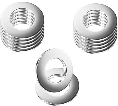 ORTAVA 30 Stück Unterlegscheiben M10,M10×20mm Edelstahl Beilagscheiben A2 V2A 304,DIN125 Unterlegscheiben,Rostfreie Flat Washers für Schrauben & Muttern & Gewindestange (Silber)