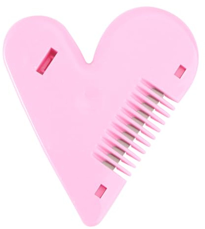 POPETPOP Peine Cortador De Pelo Doble Cara, Recortadora Portátil Para Flequillo, Acero Duradero, Tamaño Estándar, Uso Autoservicio Para Mujer y Niño, Reparación Del Cabello Sin Punta Abierta