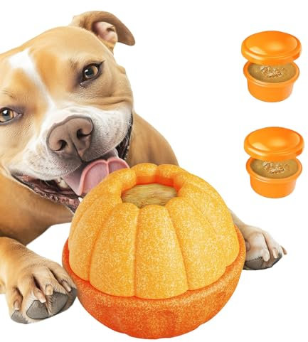 Dujuanus Hundespielzeug zur Beschäftigung mit EIS-Leckerli & Slow Food Training - Anti-Langeweile Futterball für mentale Förderung bei kleinen, mittleren & großen Hunden