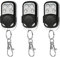 3Pcs 433.92 MHz Universal Garage Door Remote Control Key Fob, Gate Opener Cloning Wireless Key Fob with 4 Buttons, Duplicate Remote for Garage Doors, Roller Shutters, Electric Gates & Car Alarms