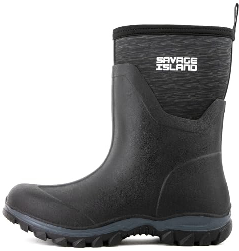 Savage Island Short Women's 5mm Neoprene Lined Wellington Boots Outdoor Ladies Insulated Womens Wellies