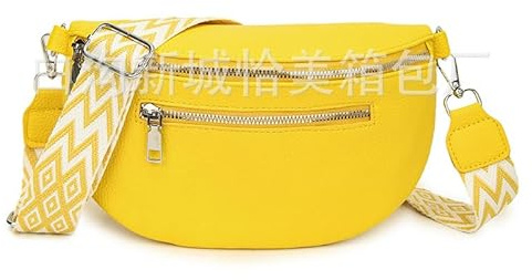 pilyero Sac a Main Femmes Bandoulieres, Sac Banane Femme, Noir Sac Bandoulière, Petit Sac a Main Femme Design Léger, Bretelles Réglables, Idéal pour Les Loisirs