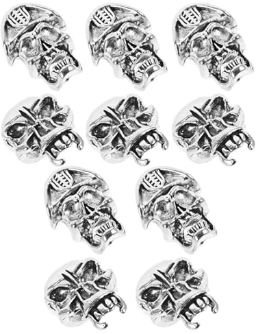 ABOOFAN Cuentas para Rastas y Joyas para Trenzar el Cabello en 10 Piezas, Accesorios Vintage para Hombres, Perfectos para Peinados de Barba y Festivales Reggae