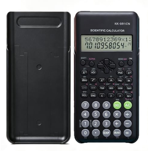 CHGANG 2-Line Engineering Scientific Calculator with 240 Function | Suitable for School and Business, Black
