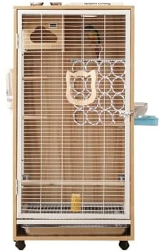Fågel- och papegojbur Ultimate Luxury Villa Parrot Cage New Birdhouse & Nest