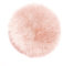 Teppich Wölkchen – Flauschiger Hochflor Teppich-Schlafzimmer-Rund - Schaffell Kunstfell Lammfell - Bettvorleger & Läufer - weicher Fellteppich-Rund - Rutschfester Kleiner Teppich - Rosa - Rund 30cm